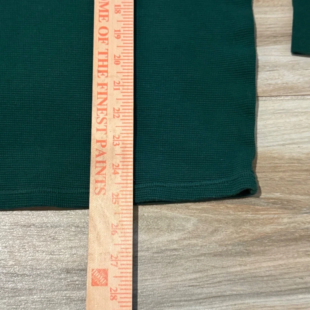 Polo Ralph Lauren Mens Waffle Knit Sleepwear Top Green Pink Pony Long Sleeve M